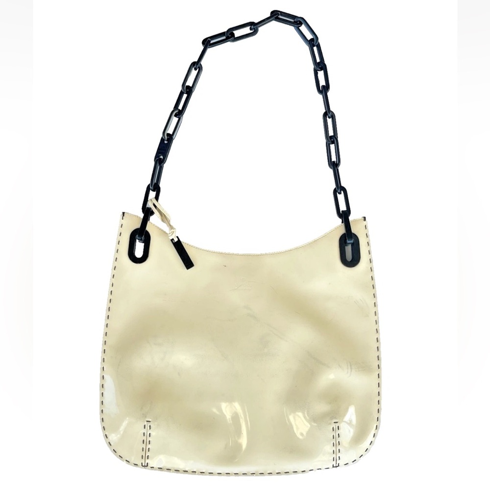 Vtg Gucci Patent Leather Shoulder Bag *see pics and read description